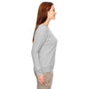 Econscious Women's Athletic Grey Organic/Recycled Heathered Fleece Raglan Pullover