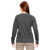 Econscious Women's Charcoal/Black Organic/Recycled Heathered Fleece Raglan Pullover