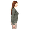 Econscious Women's Military Green Organic/Recycled Heathered Fleece Raglan Pullover