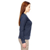 Econscious Women's Water Organic/Recycled Heathered Fleece Raglan Pullover