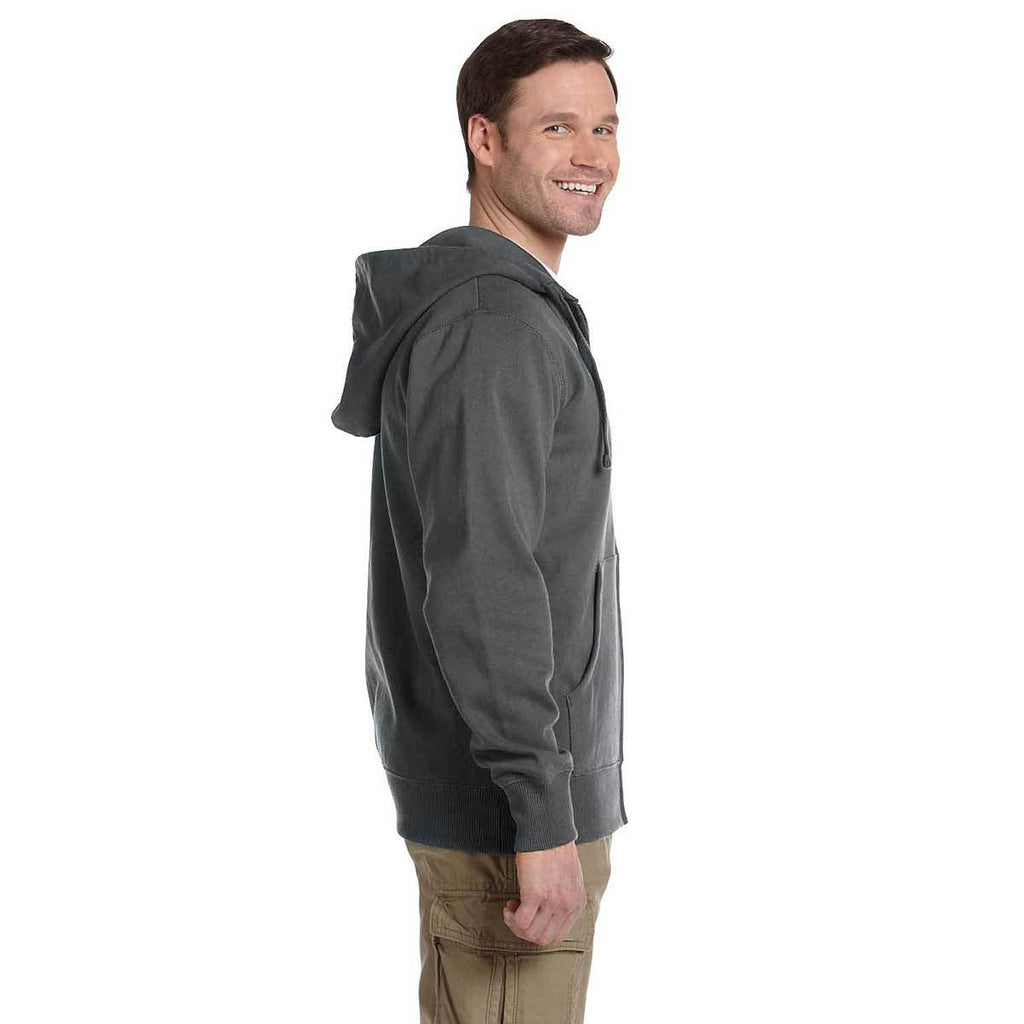 Econscious Men's Charcoal Organic/Recycled Full-Zip Hoodie