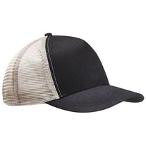 Econscious Black/Oyster Recylced Semi-Curve 5-Panel Trucker