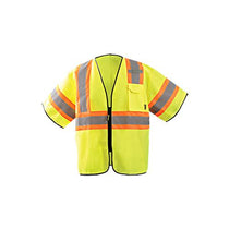 OccuNomix Men's Yellow Two Tone Mesh Vest