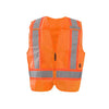 OccuNomix Men's Orange 5 Point Break-Away Two Tone X Back Mesh Vest