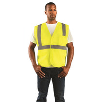 OccuNomix Men's Yellow High Visibility Value Mesh Standard Safety Vest