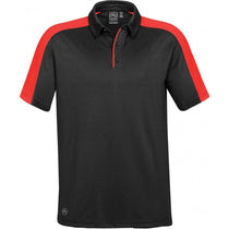 Stormtech Men's Black/Hot Red Ensign Polo
