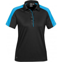 Stormtech Women's Black/Electric Blue Ensign Polo