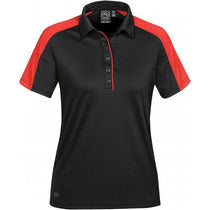 Stormtech Women's Black/Hot Red Ensign Polo