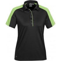 Stormtech Women's Black/Spring Green Ensign Polo