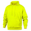 BAW Men's Neon Yellow Pullover Fleece Hooded