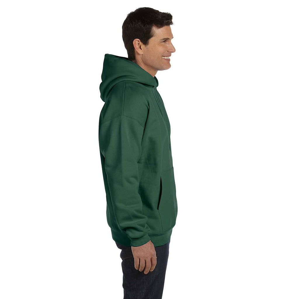 Hanes Men's Deep Forest 9.7 oz. Ultimate Cotton 90/10 Pullover Hood