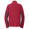 Port Authority Men's Rich Red/Black Summit Fleece Full-Zip Jacket