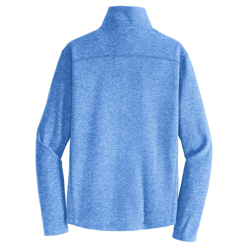 Port Authority Men's Light Royal Heather Microfleece 1/2-Zip Pullover