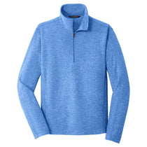 Port Authority Men's Light Royal Heather Microfleece 1/2-Zip Pullover