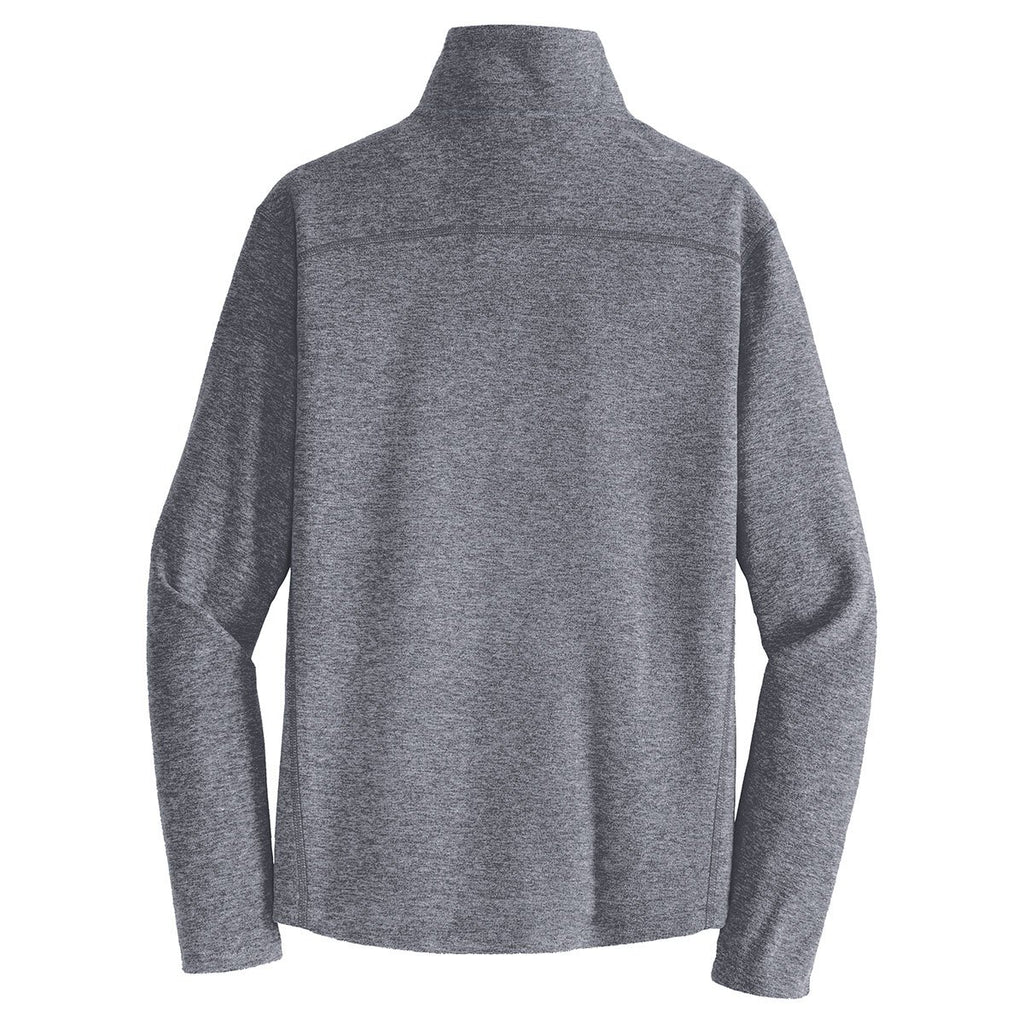 Port Authority Men's True Navy Heather Microfleece 1/2-Zip Pullover