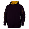 BAW Men's Purple/Gold Contrast Fleece Hooded