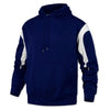 BAW Men's Royal/White Color Panel Fleece Hooded