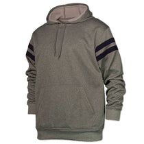 BAW Men's Heather Black/Black Hybrid Fleece Hooded