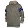 BAW Men's Heather Black/Royal Hybrid Fleece Hooded