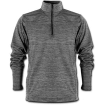 BAW Men's Heather Black Honeycomb 1/4 Zip