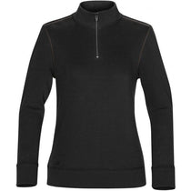 Stormtech Women's Black/Charcoal Hanford 1/4 Zip Mock Neck