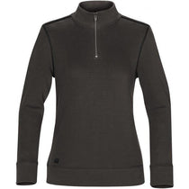 Stormtech Women's Charcoal/Black Hanford 1/4 Zip Mock Neck