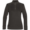 Stormtech Women's Charcoal/Black Hanford 1/4 Zip Mock Neck