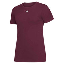 adidas Women's Maroon Amplifier Short Sleeve Tee