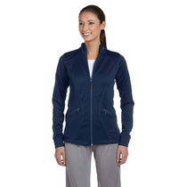 Russell Athletic Women's Navy Tech Fleece Full-Zip Cadet