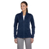 Russell Athletic Women's Navy Tech Fleece Full-Zip Cadet
