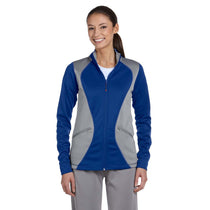 Russell Athletic Women's Royal/Steel Tech Fleece Full-Zip Cadet
