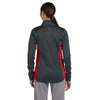 Russell Athletic Women's Stealth/True Red Tech Fleece Full-Zip Cadet