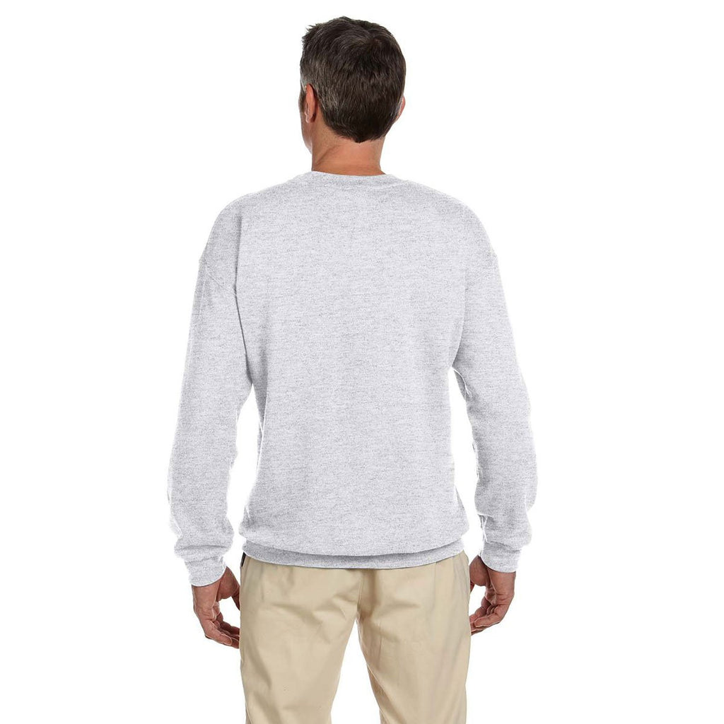 Gildan Men's Ash Heavy Blend 50/50 Fleece Crew