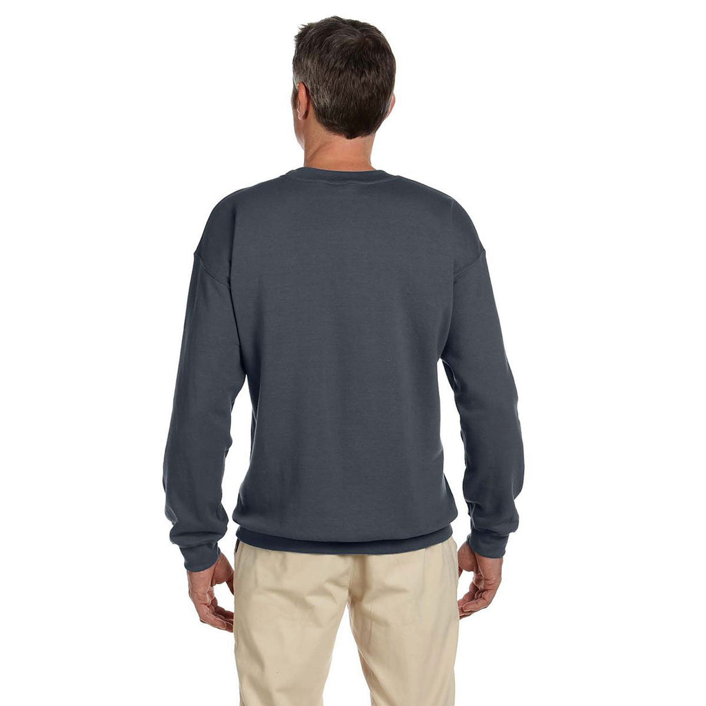 Gildan Men's Dark Heather Heavy Blend 50/50 Fleece Crew