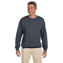 Gildan Men's Dark Heather Heavy Blend 50/50 Fleece Crew