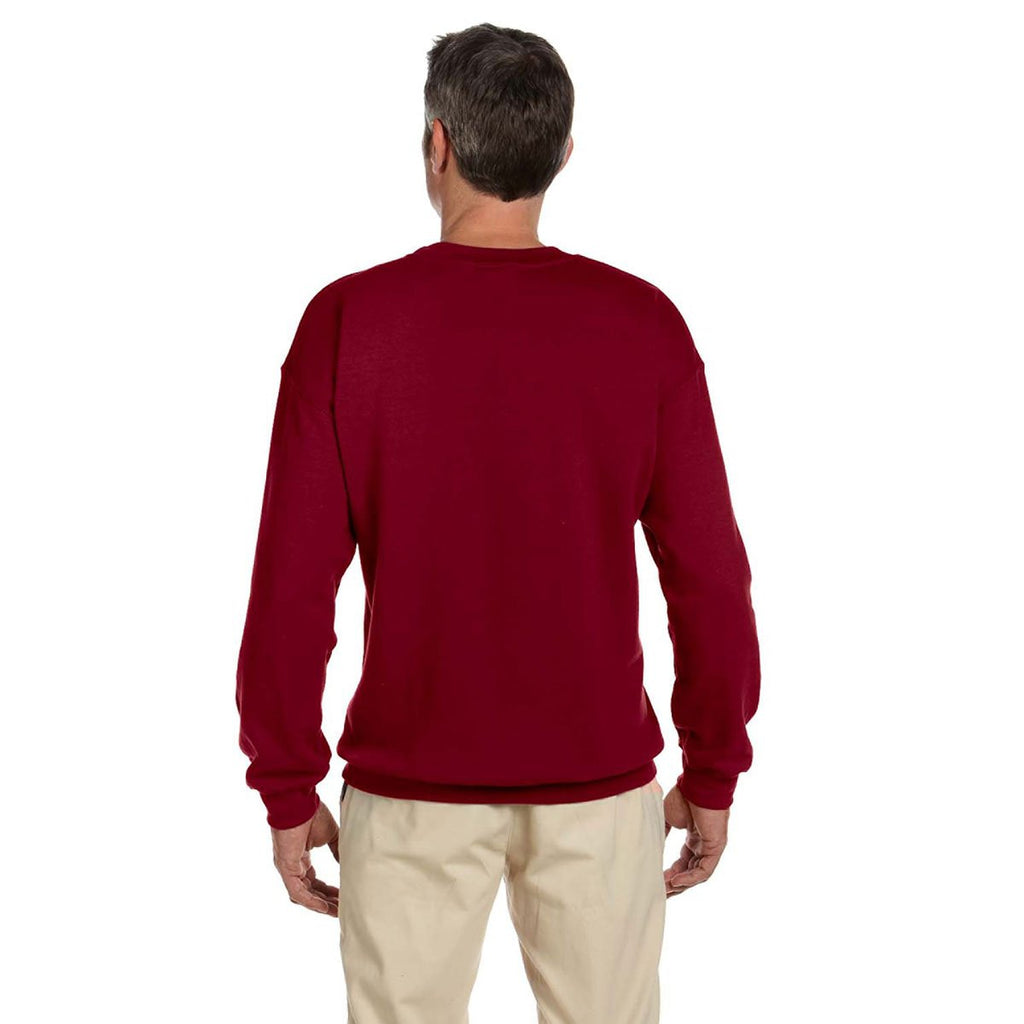 Gildan Men's Garnet Heavy Blend 50/50 Fleece Crew