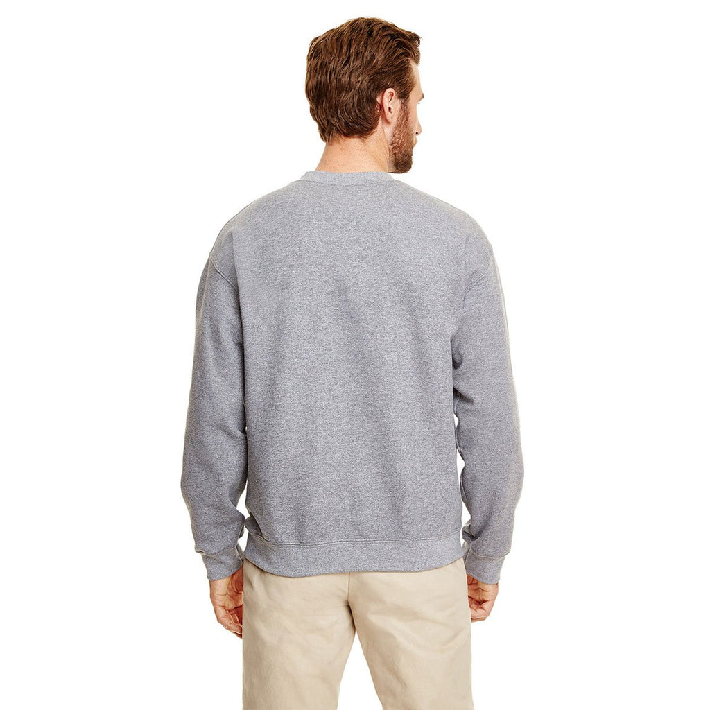 Gildan Men's Graphite Heather Heavy Blend 50/50 Fleece Crew