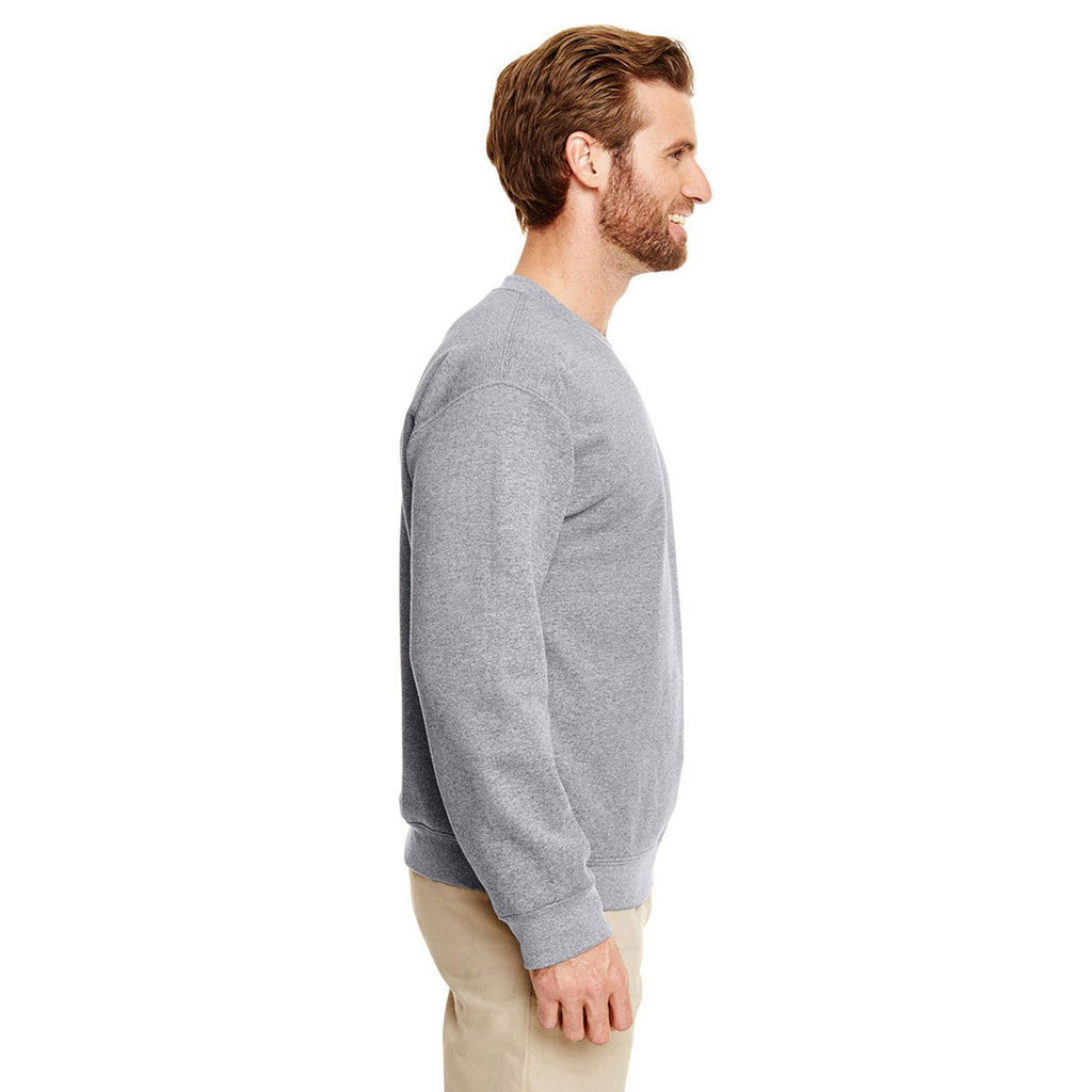 Gildan Men's Graphite Heather Heavy Blend 50/50 Fleece Crew