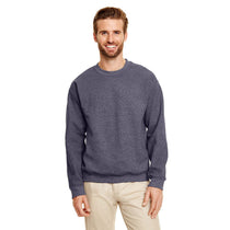 Gildan Men's Heather Sport Dark Navy Heavy Blend 50/50 Fleece Crew