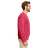 Gildan Men's Heather Sport Scarlet Red Heavy Blend 50/50 Fleece Crew