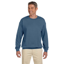 Gildan Men's Indigo Blue Heavy Blend 50/50 Fleece Crew