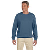 Gildan Men's Indigo Blue Heavy Blend 50/50 Fleece Crew