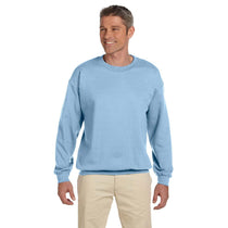 Gildan Men's Light Blue Heavy Blend 50/50 Fleece Crew