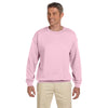 Gildan Men's Light Pink Heavy Blend 50/50 Fleece Crew
