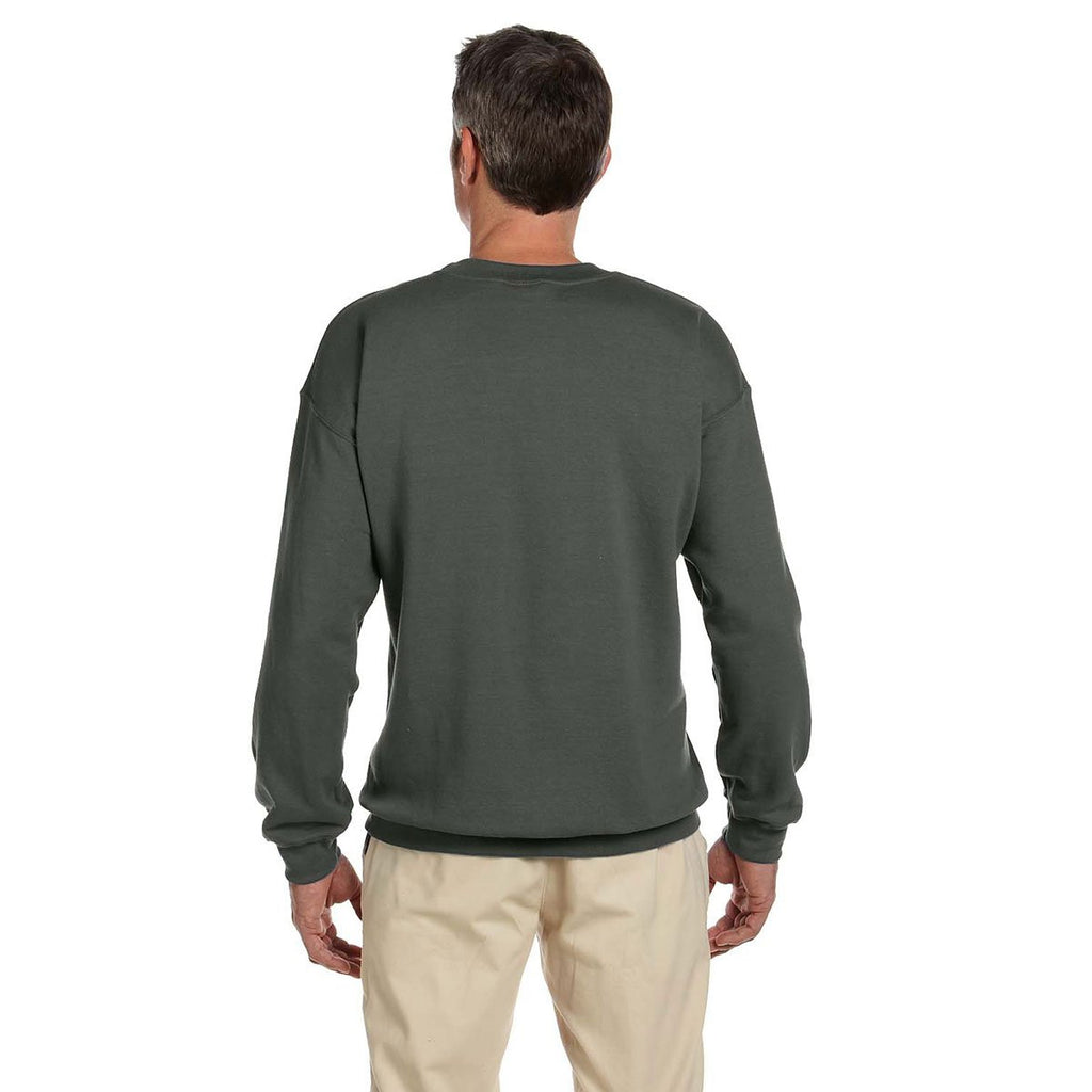 Gildan Men's Military Green Heavy Blend 50/50 Fleece Crew