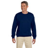 Gildan Men's Navy Heavy Blend 50/50 Fleece Crew
