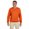 Gildan Men's Orange Heavy Blend 50/50 Fleece Crew