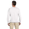 Gildan Men's White Heavy Blend 50/50 Fleece Crew