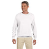 Gildan Men's White Heavy Blend 50/50 Fleece Crew