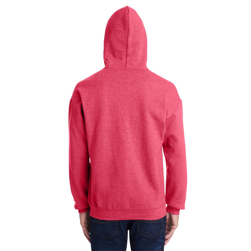 Gildan Men's Heather Sport Scarlet Red Heavy Blend 50/50 Hoodie